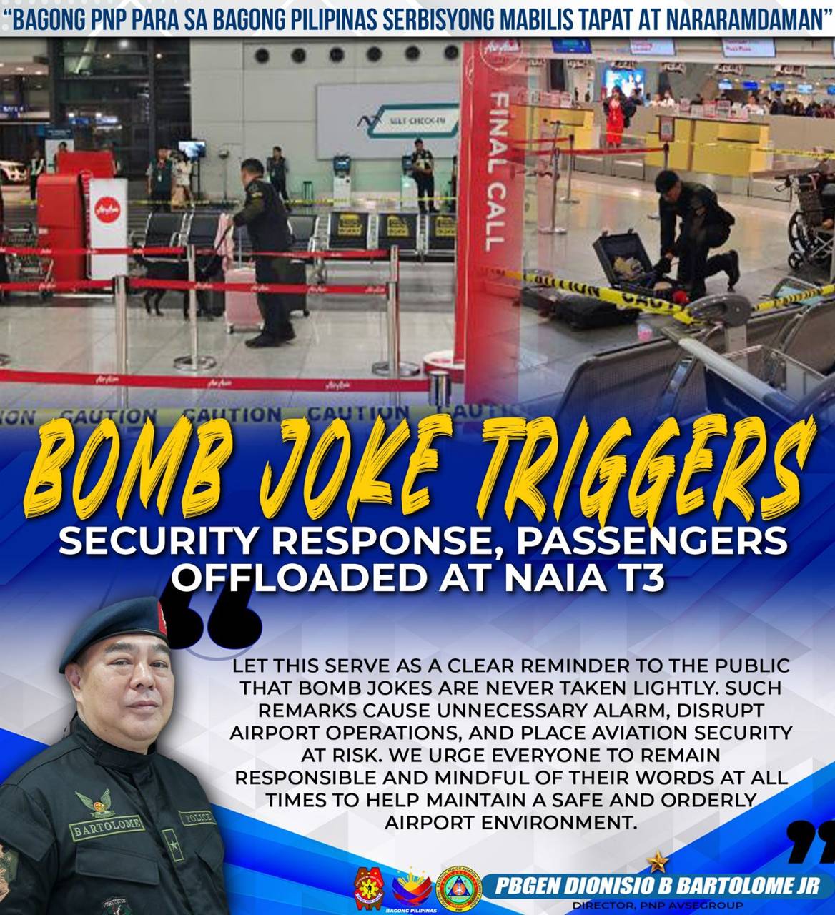 bomb joke at naia terminal 3 offloaded passengers