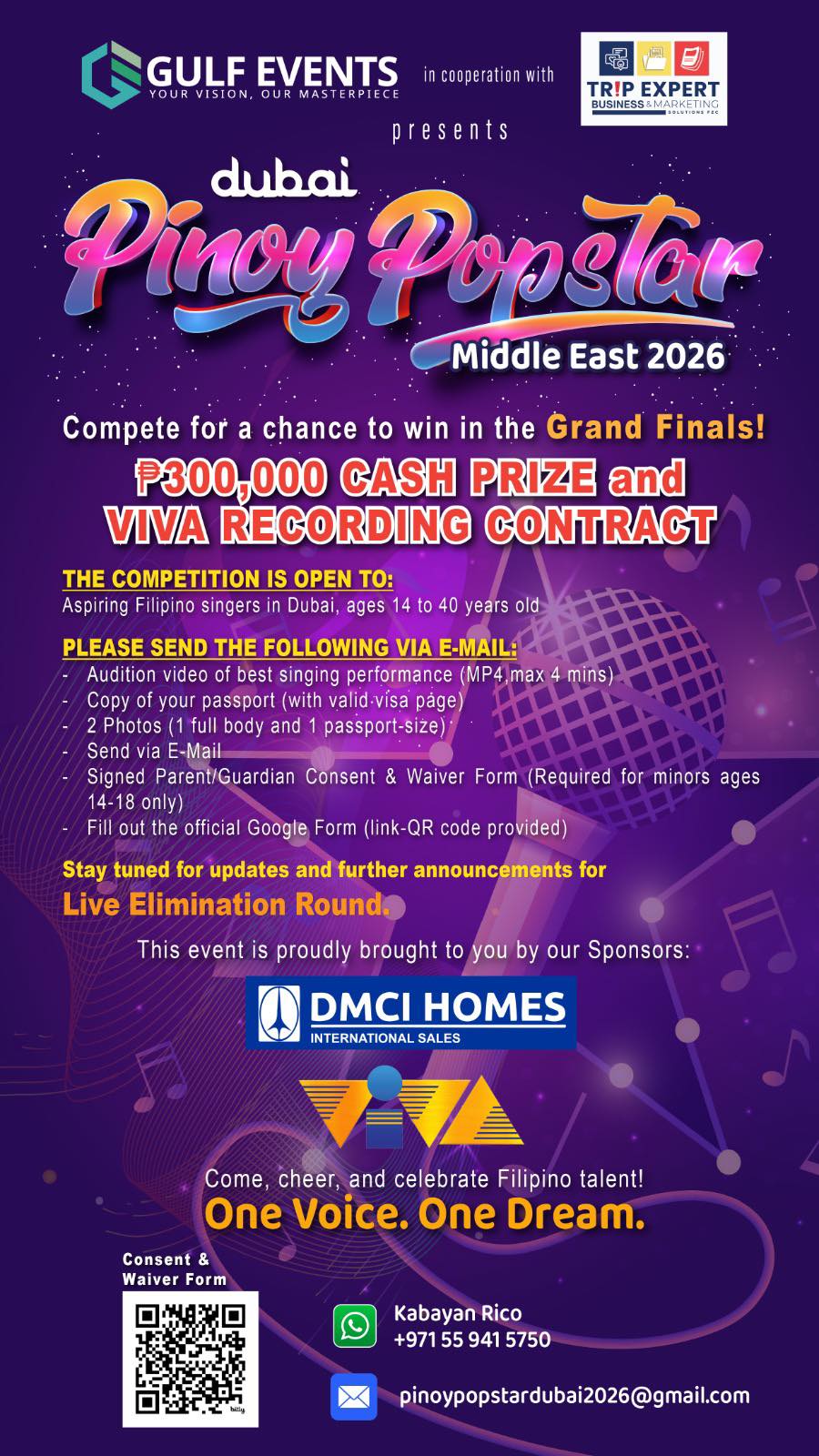 pinoy pop star middle east singing contest