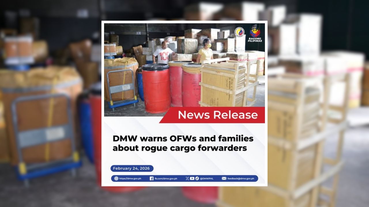 DMW Flags Rogue Cargo Firm Over Lost Balikbayan Boxes
