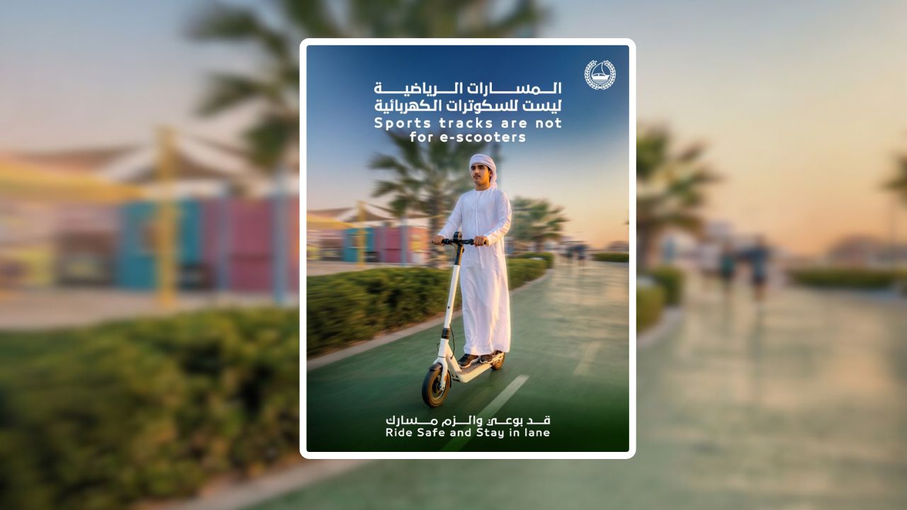 Dubai Police Dh200 Fine for E-Scooters on Jogging Tracks