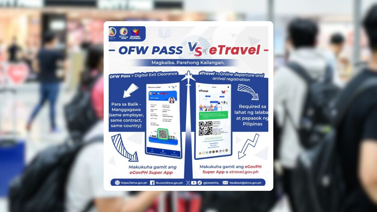 OFW Pass Is Not Enough Complete eTravel Too - DMW