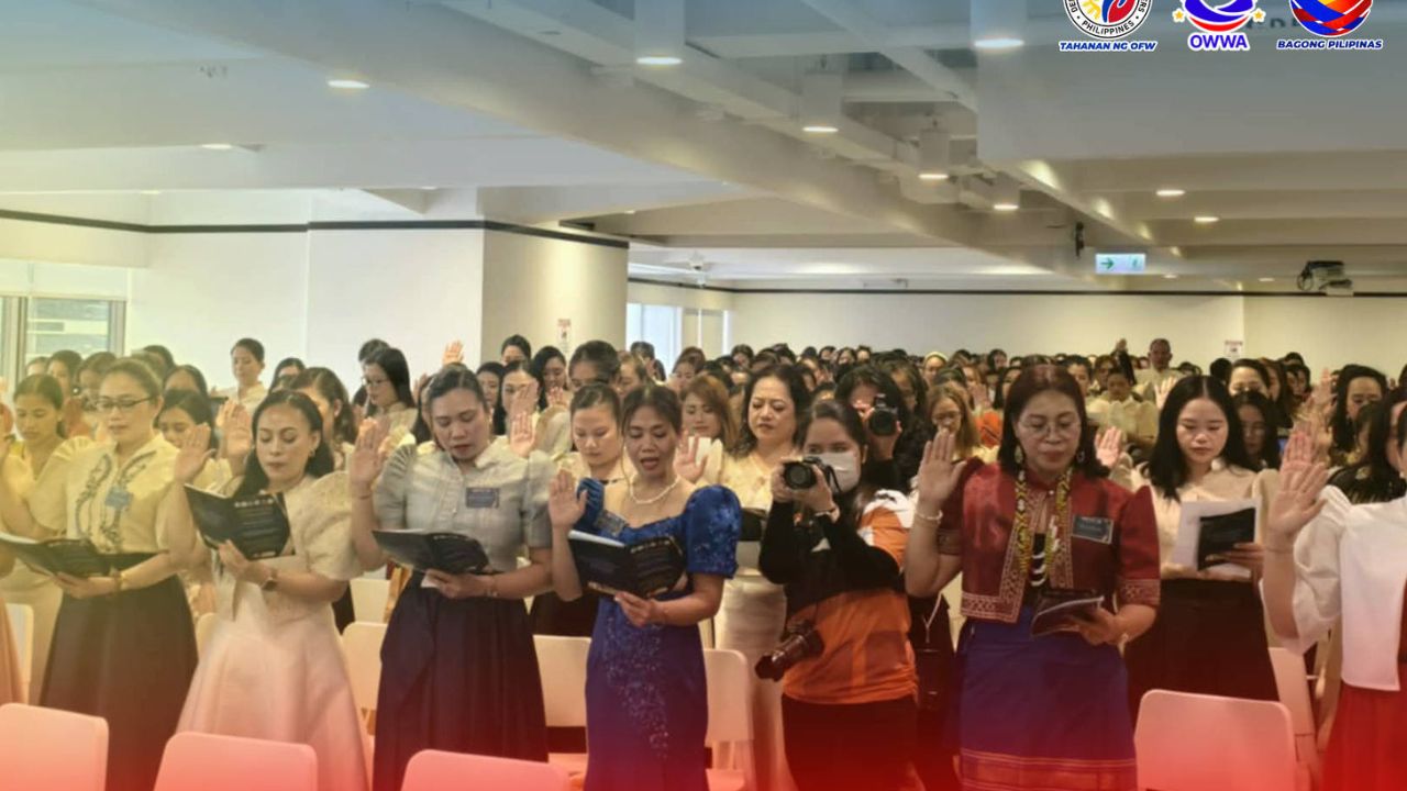 OFWs in Hong Kong Take Oath as Licensed Teachers After Passing Board Exam