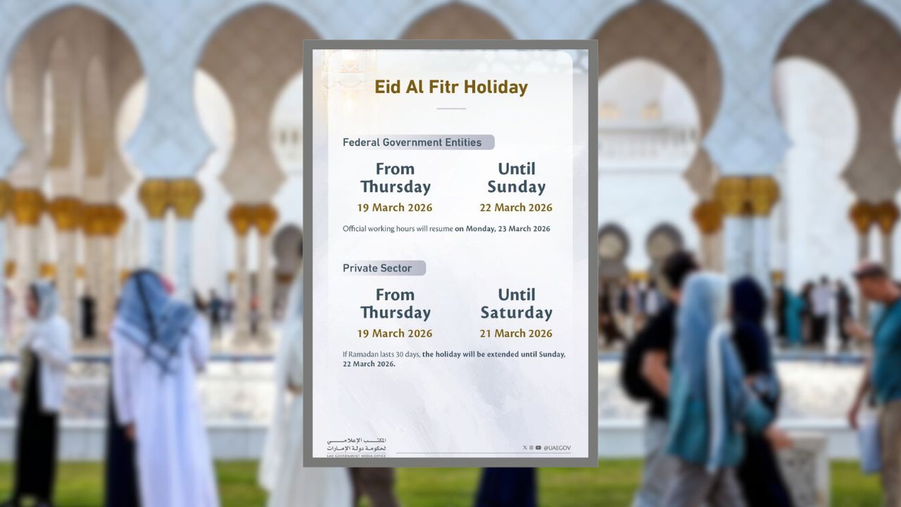 UAE Confirms Eid Al Fitr 2026 Long Weekend