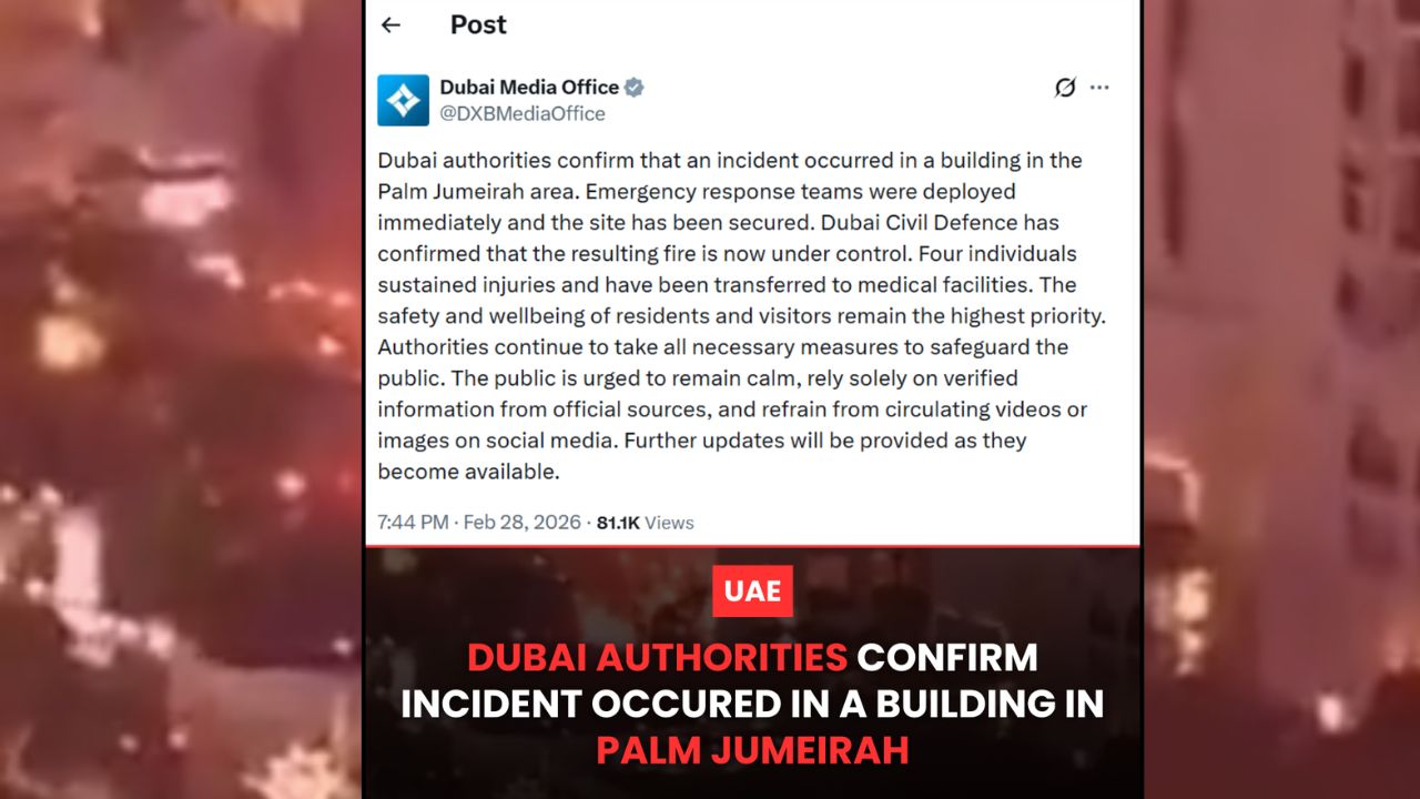 incident in palm jumeirah island uae dubai