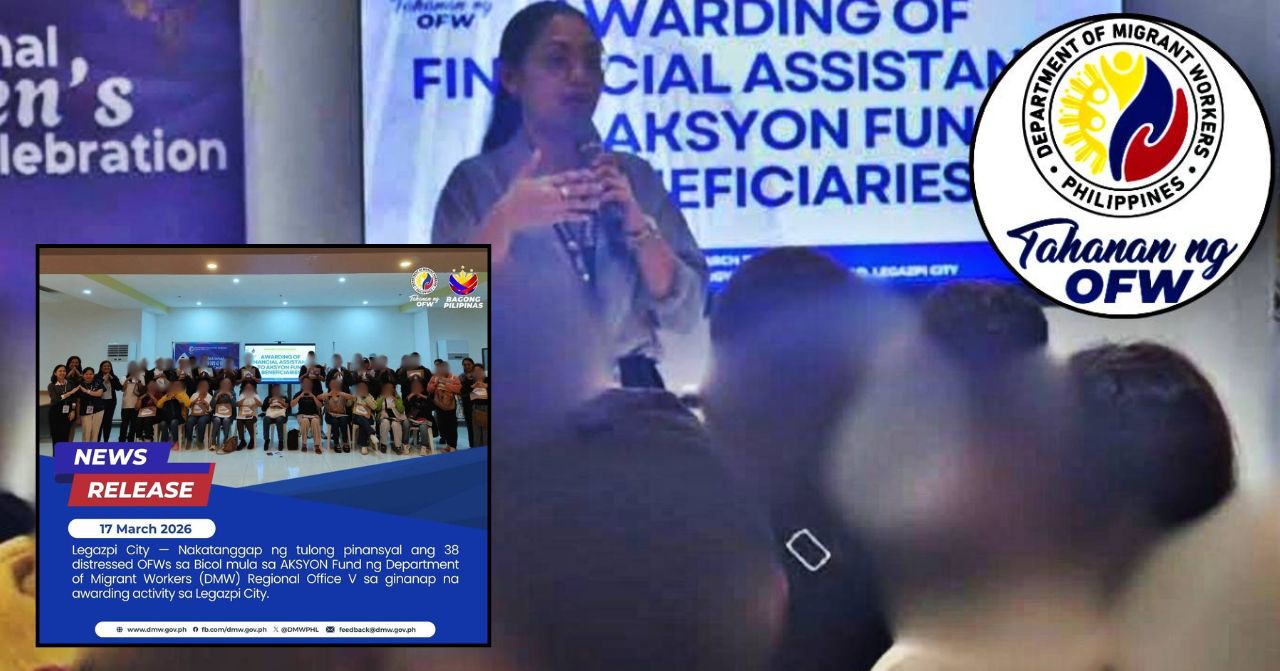 38 Distressed OFWs Receive a Total of 2M Aid Under AKSYON Fund