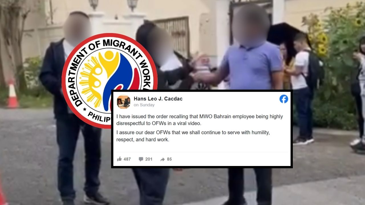 “Tapos Na Ang Ayuda” Viral Clip Leads to Recall of Bahrain MWO Staff