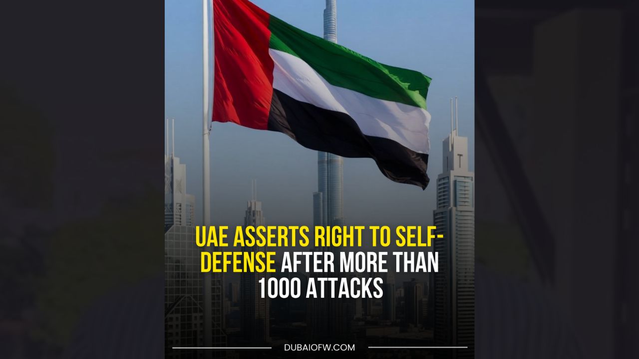 UAE Asserts Right to Self-Defense After 1000+ Attacks
