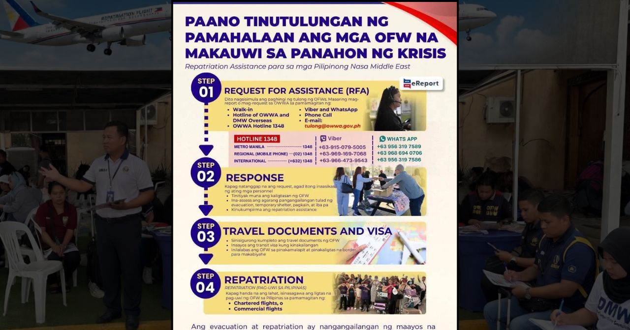 how to get repatriation evacuation emergency assistance for filipinos overseas