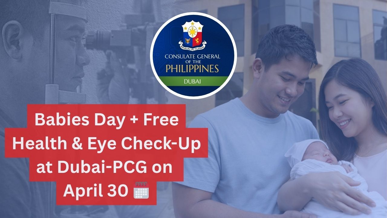 Babies Day + Free Eye Check-Up at Dubai-PCG on April 30