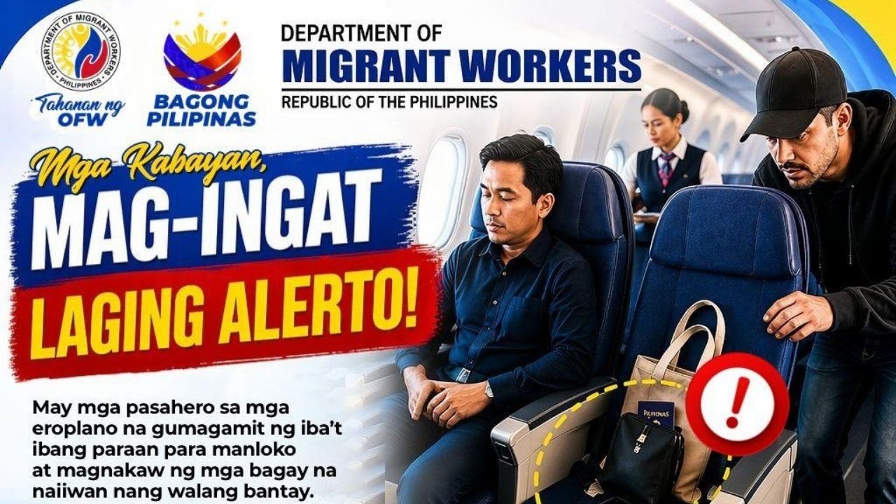 In-Flight Theft DMW Raises Alert for Traveling OFWs