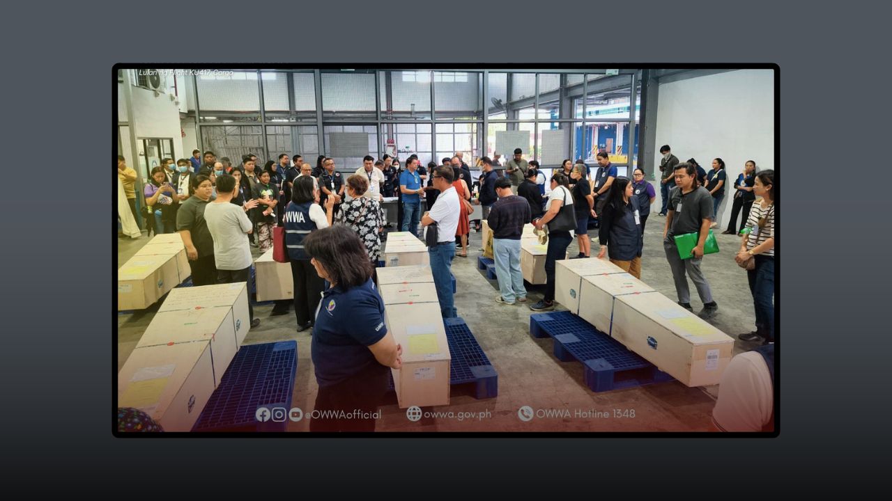 OWWA, DMW Lead Return of 321 OFWs and 20 Remains from Kuwait