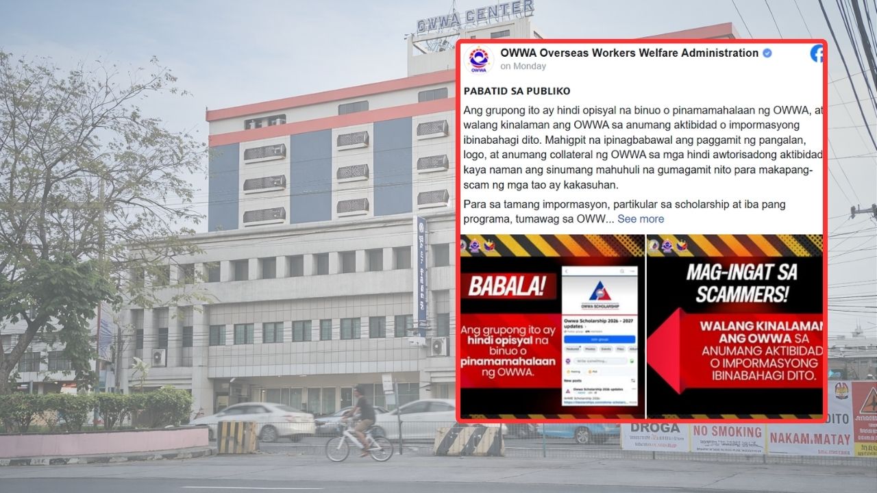 Scam Alert OWWA Warns vs Fake Scholarship Facebook Group