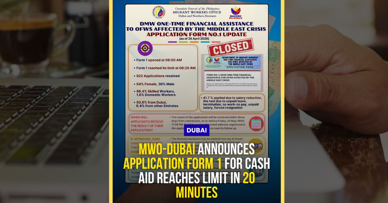 cash aid application form reached limit in 20 minutes says mwo dubai