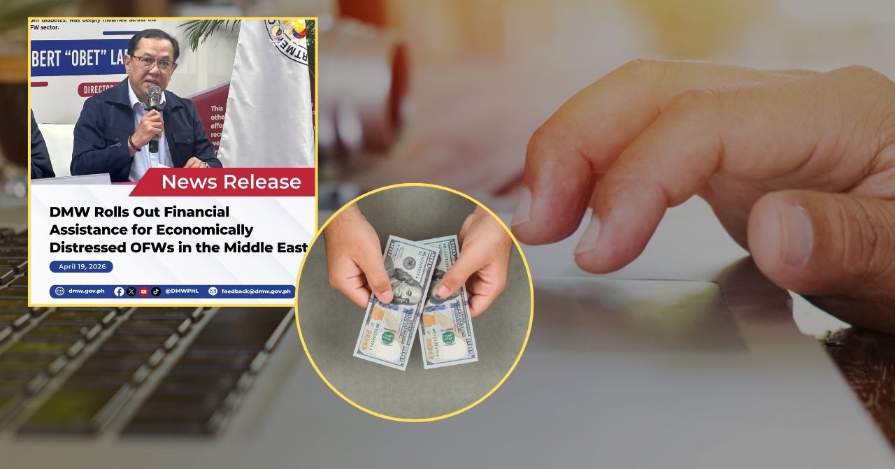 dmw registration link to apply for ofw cash assistance middle east 200 usd