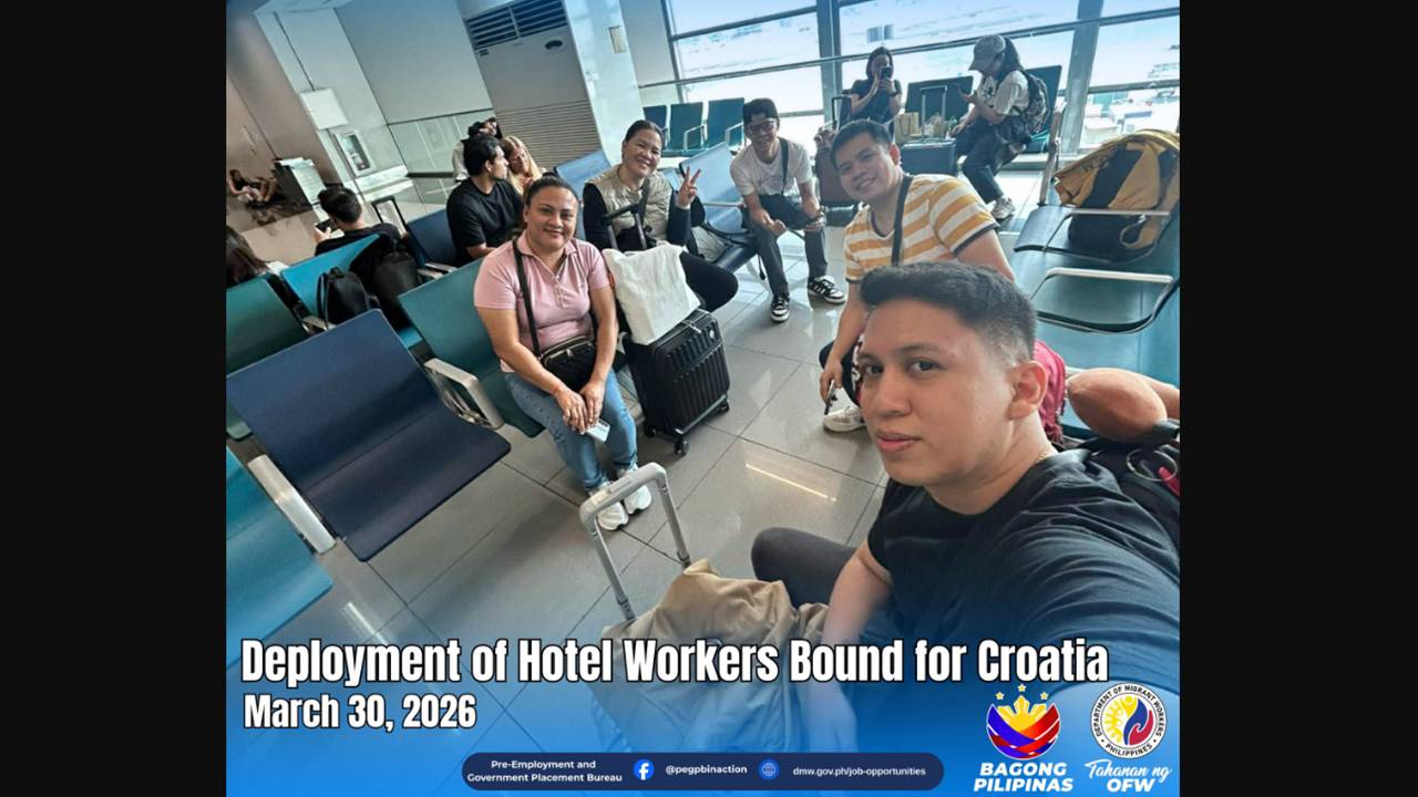 filipino workers from israel now bound to croatia with new jobs