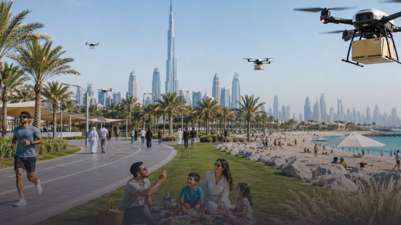 Dubai Parks and Beaches to Get Drone Delivery Service