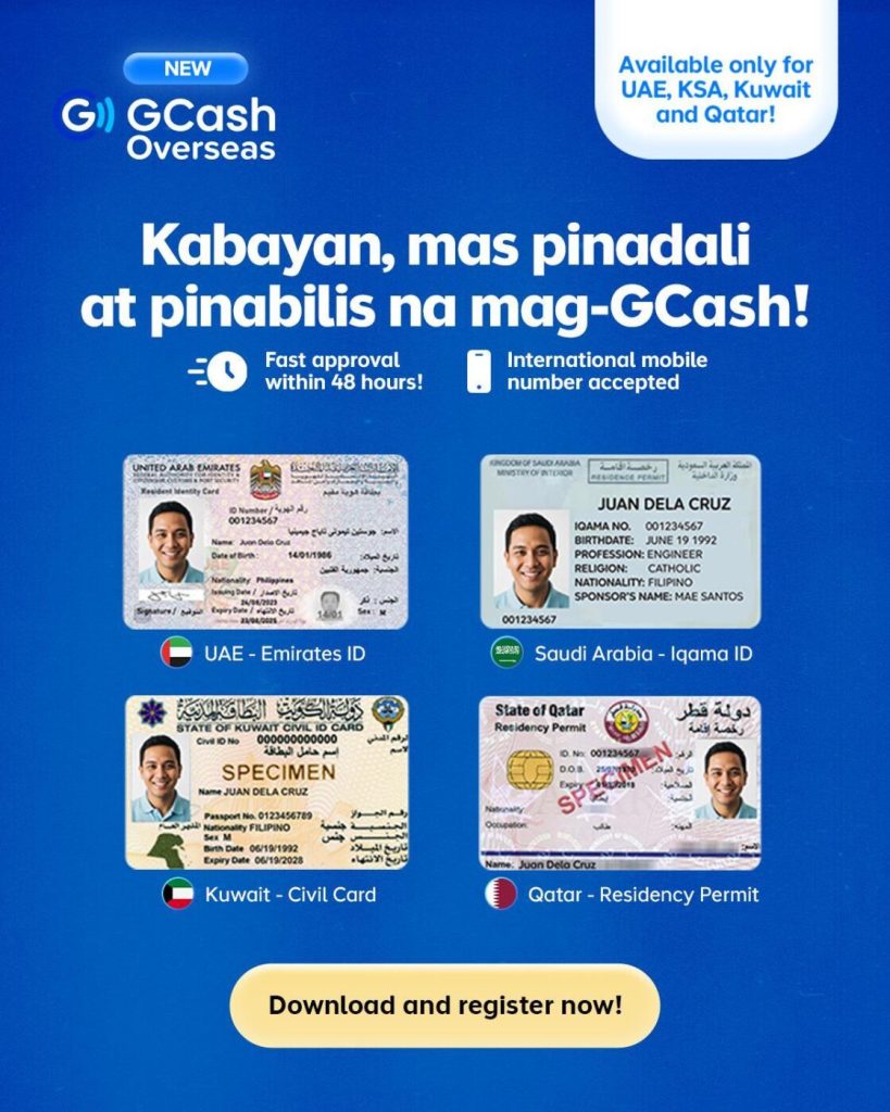 gcash faster verification ofw ME